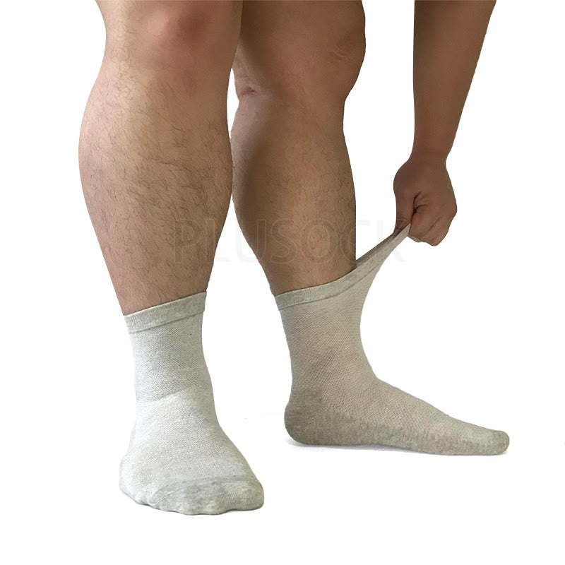 Chaussettes courtes super élastiques grande taille (5 paires)