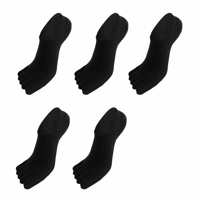 Chaussettes antibactériennes d'alignement à cinq orteils grande taille (5 paires)