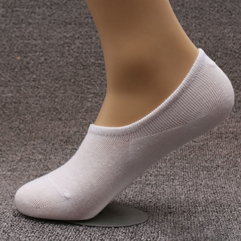 Chaussettes invisibles confortables en coton grande taille (6 paires)