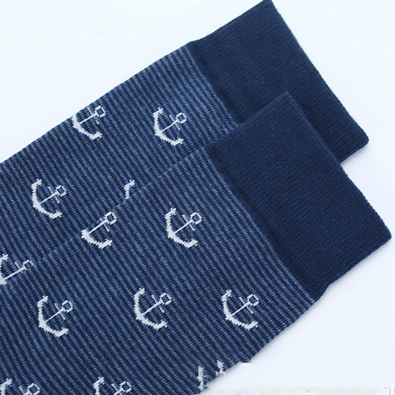 Chaussettes amusantes à motif de gouvernail (5 paires)
