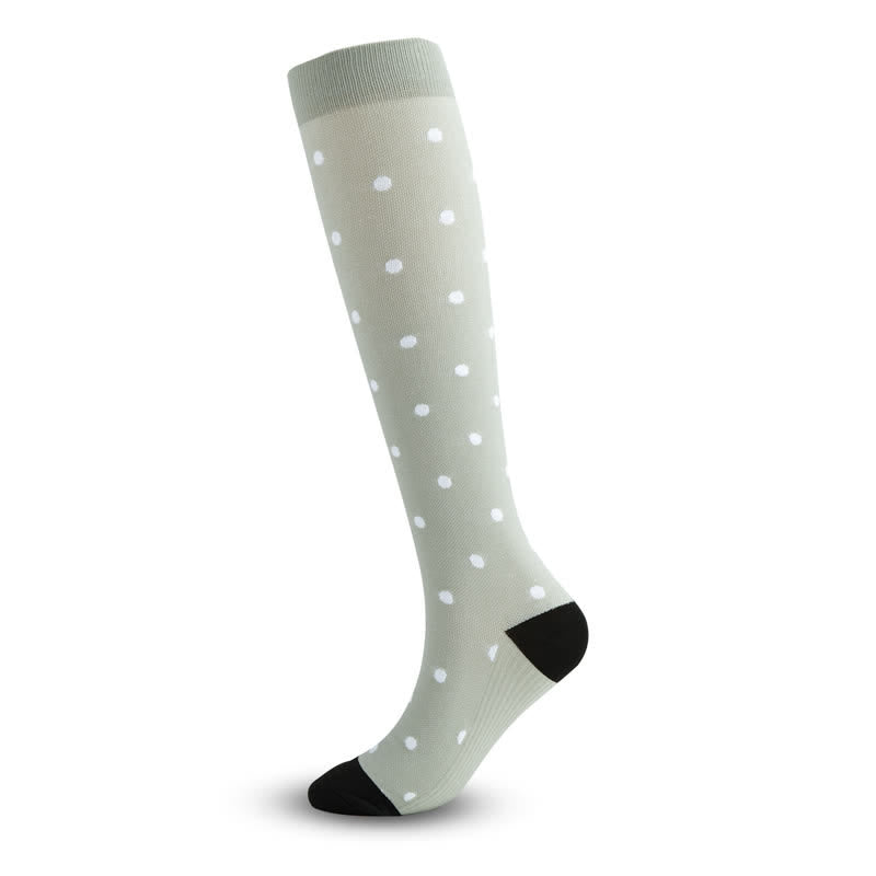 Chaussettes de compression cœur ruban gris (5 paires)