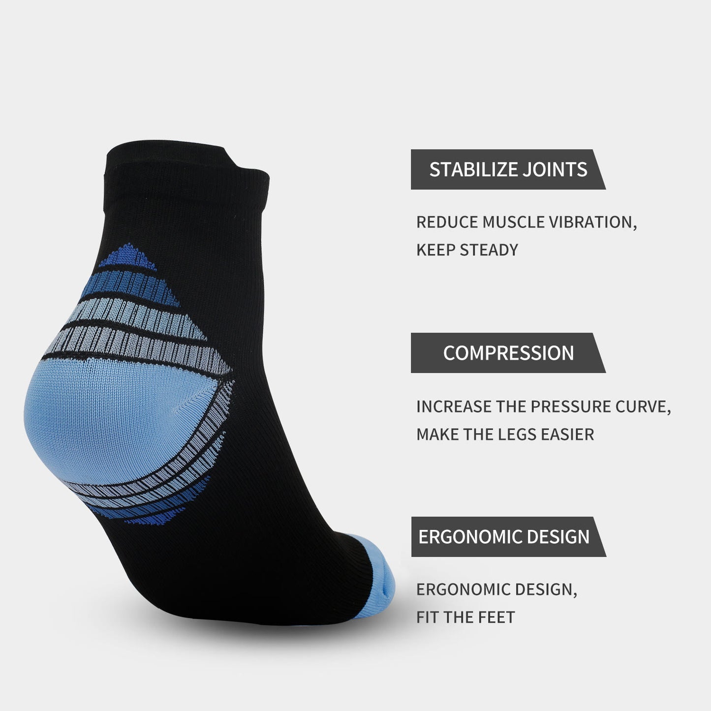 Chaussettes de compression élastiques pour le sport (7 paires)