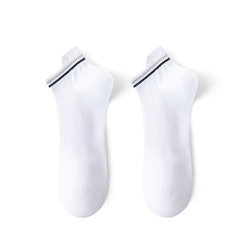 Chaussettes de sport anti-transpiration à rayures grande taille (5 paires)