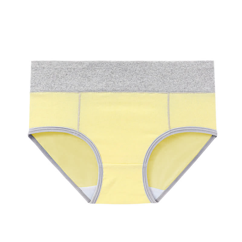 Culotte antibactérienne taille haute en coton grande taille (5 paires)