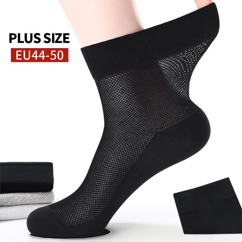Chaussettes mi-mollet en maille grande taille (10 paires)
