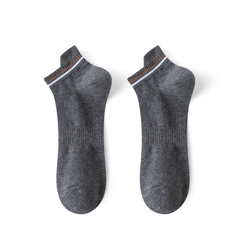 Chaussettes de sport anti-transpiration à rayures grande taille (5 paires)