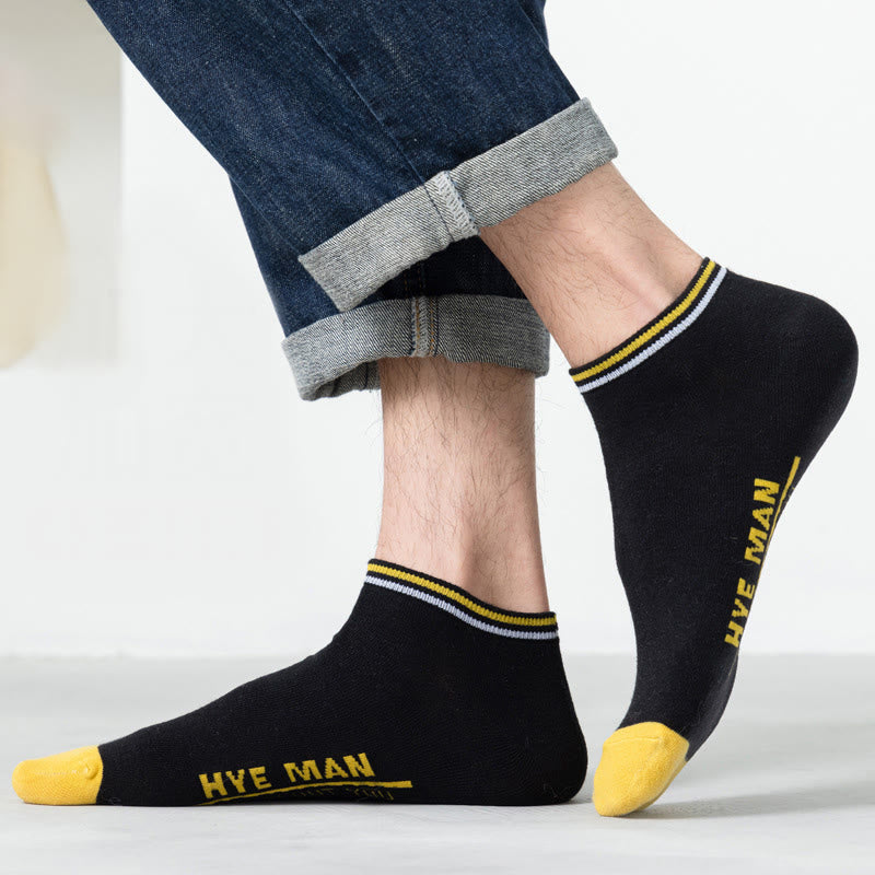 Chaussettes en coton à motif lettre et mollet large (3 paires)