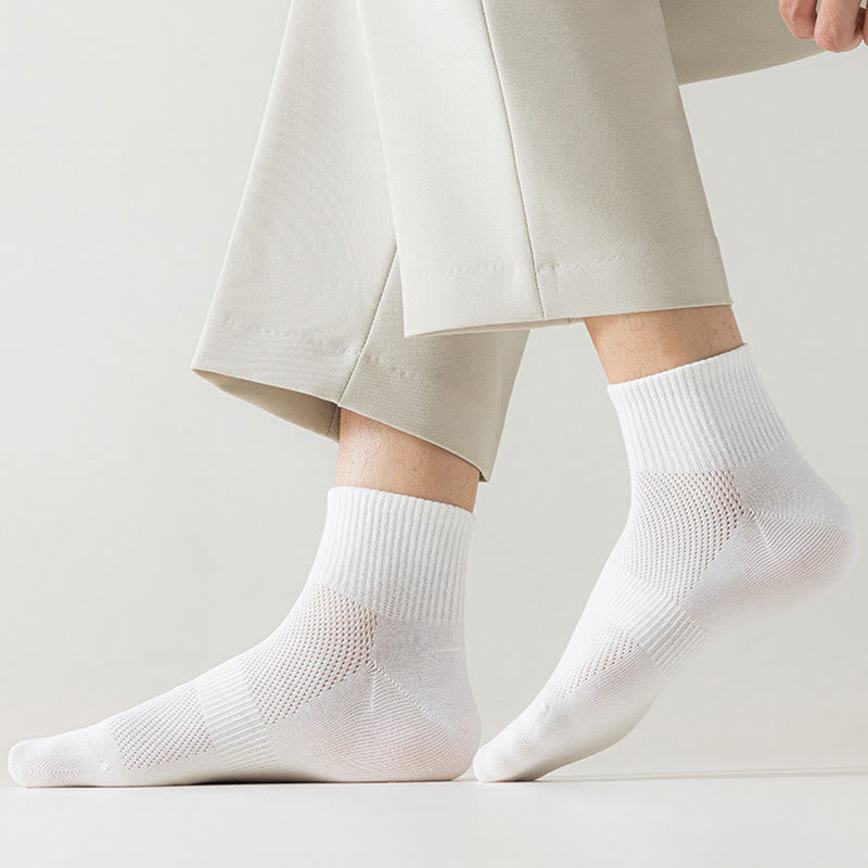Chaussettes mi-mollet en maille sans couture grande taille (5 paires)