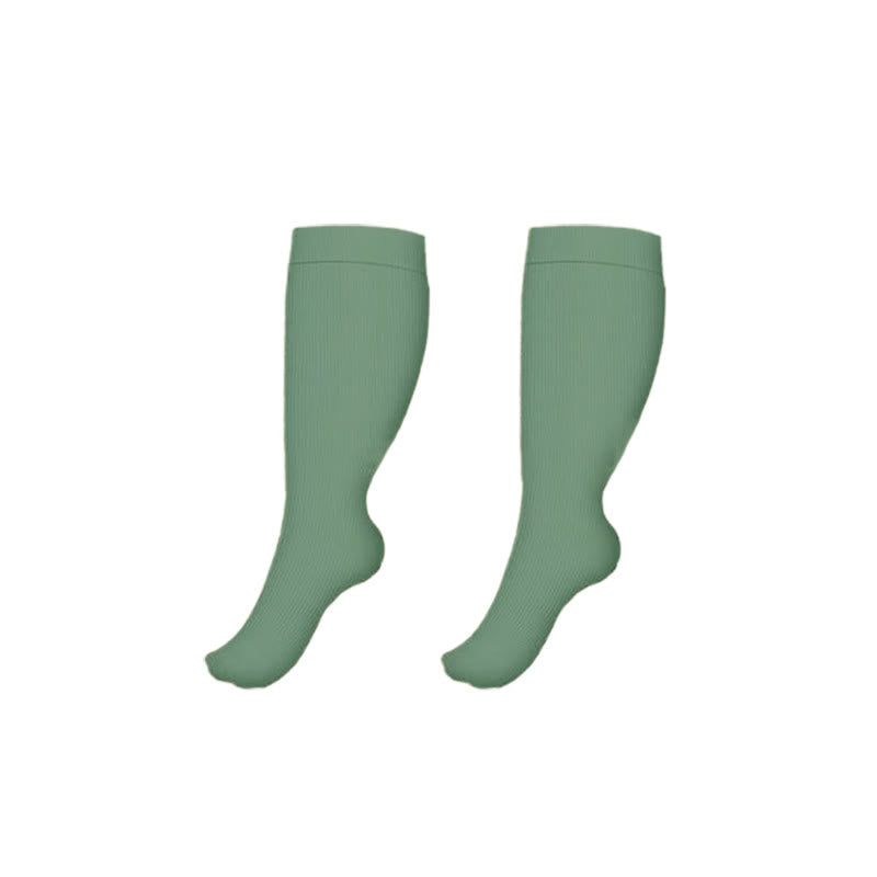Chaussettes de compression pour soulager la pression des jambes grande taille (3 paires)