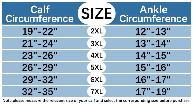 Chaussettes de compression unies, grandes tailles 2XL à 7XL (3 paires) - image 7