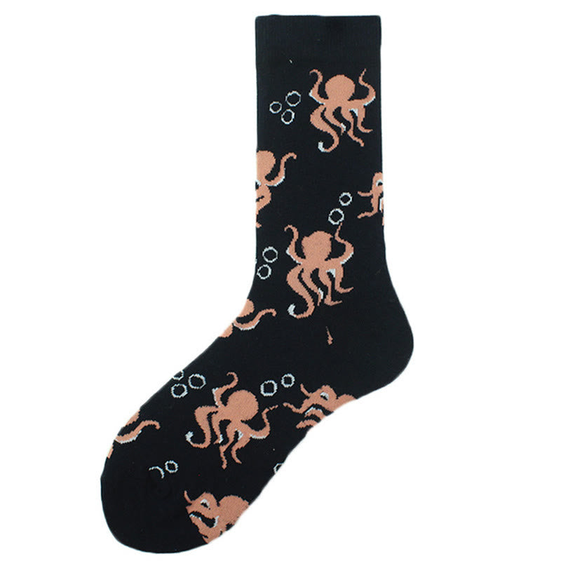 Chaussettes amusantes de la série Marine grande taille (5 paires) - image 17