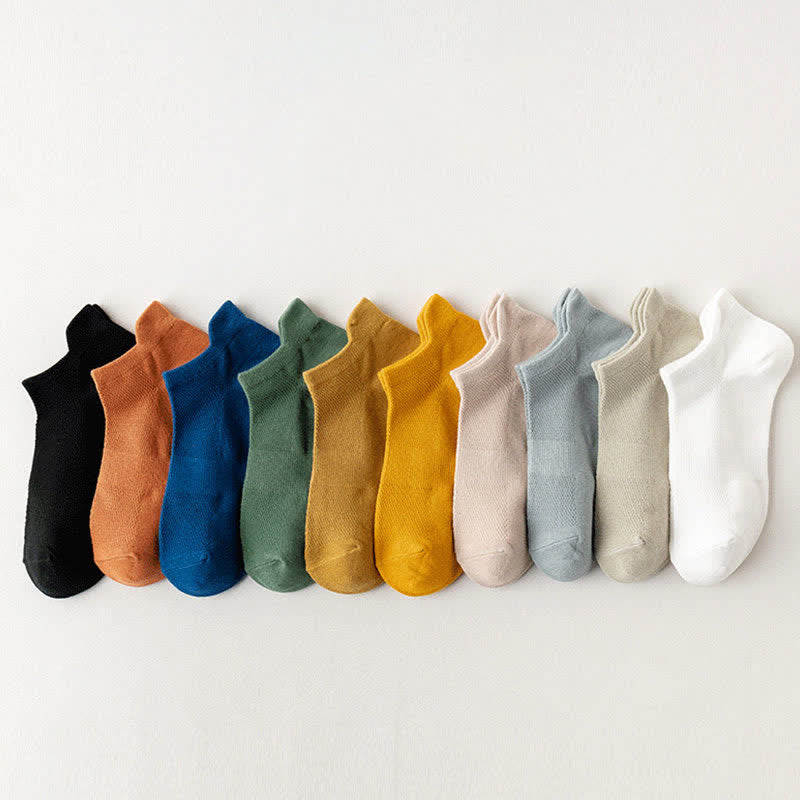Chaussettes respirantes à la cheville grande taille (5 paires)