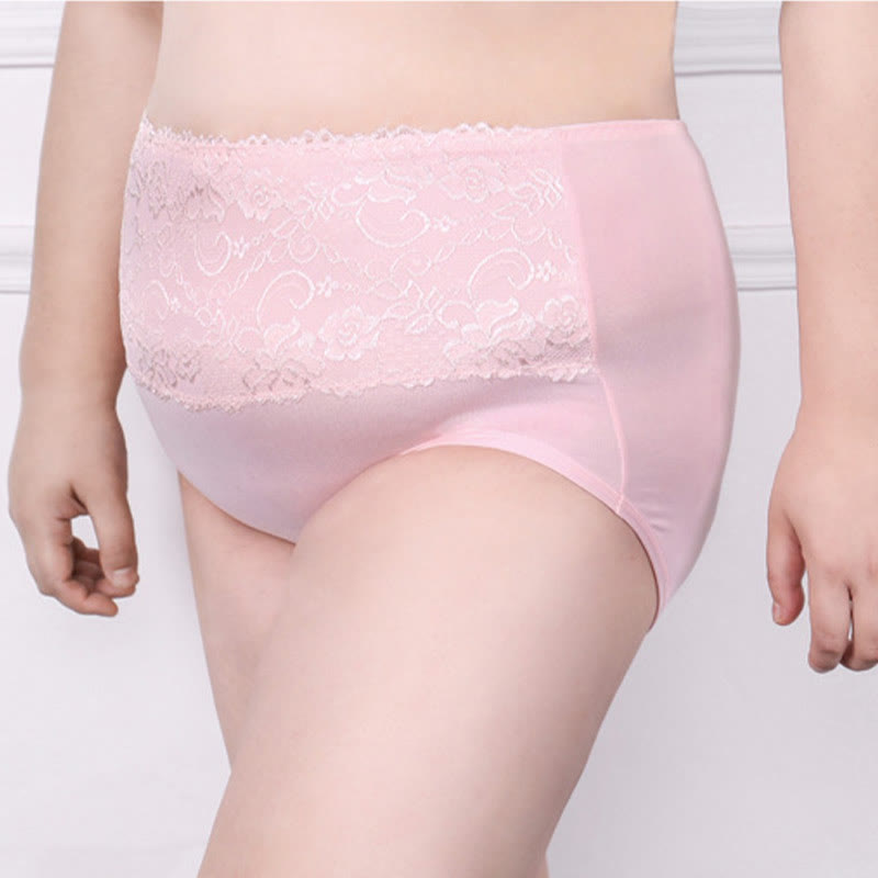 Culotte taille haute en dentelle grande taille (lot de 4)