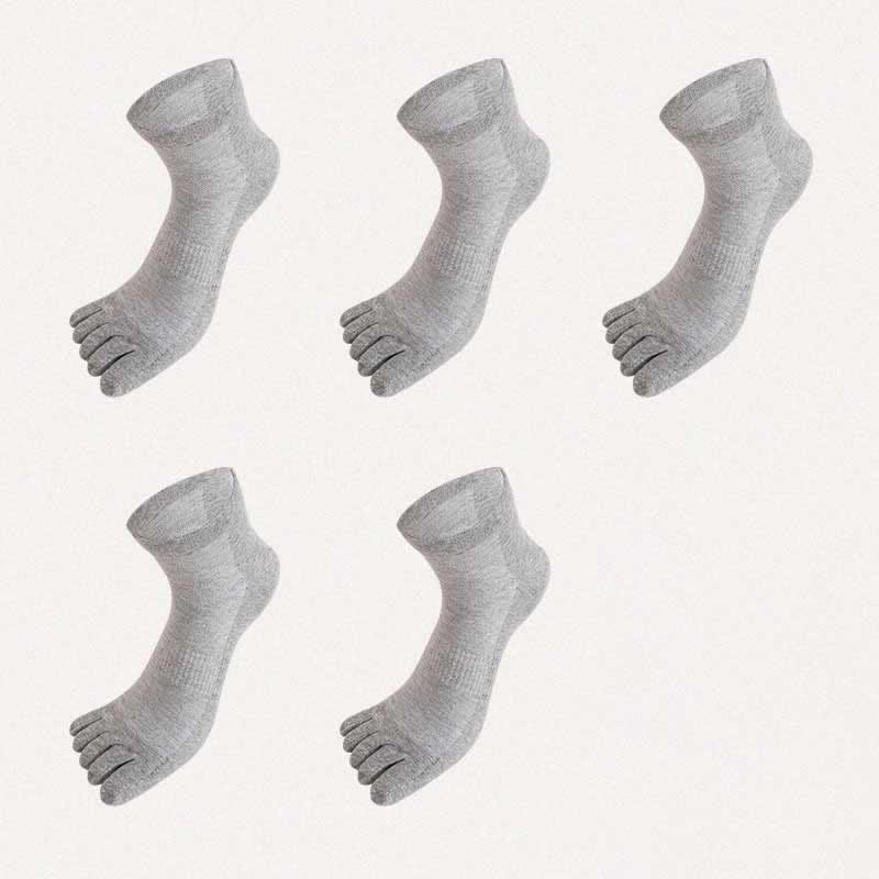 Chaussettes antibactériennes d'alignement à cinq orteils grande taille (5 paires)