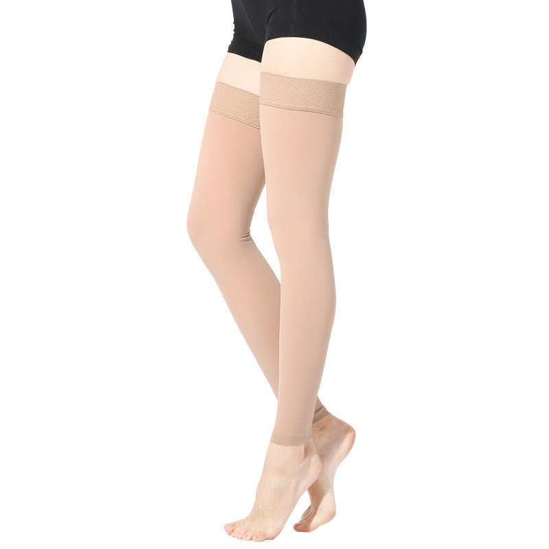 Chaussettes de compression solides pour genoux et cuisses