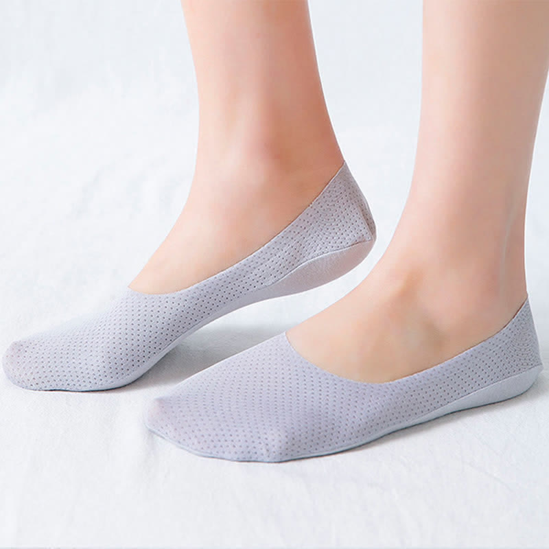 Chaussettes antidérapantes invisibles grande taille (5 paires)