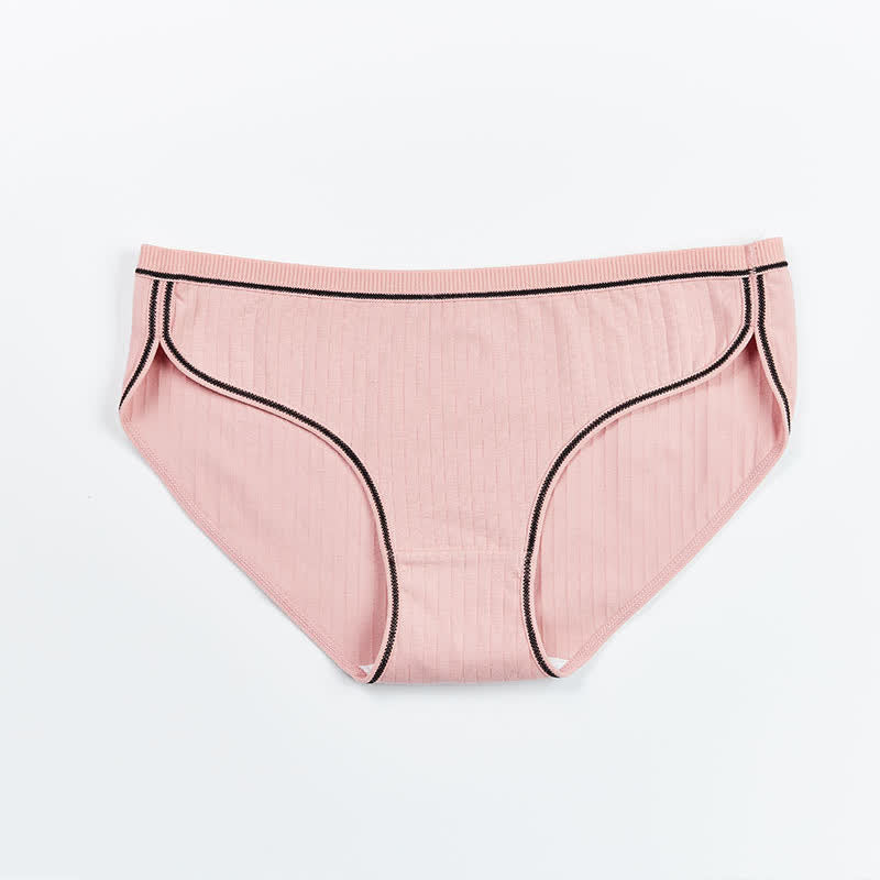 Culottes en coton taille basse (5 paires) - Rose - 4XL - image 13