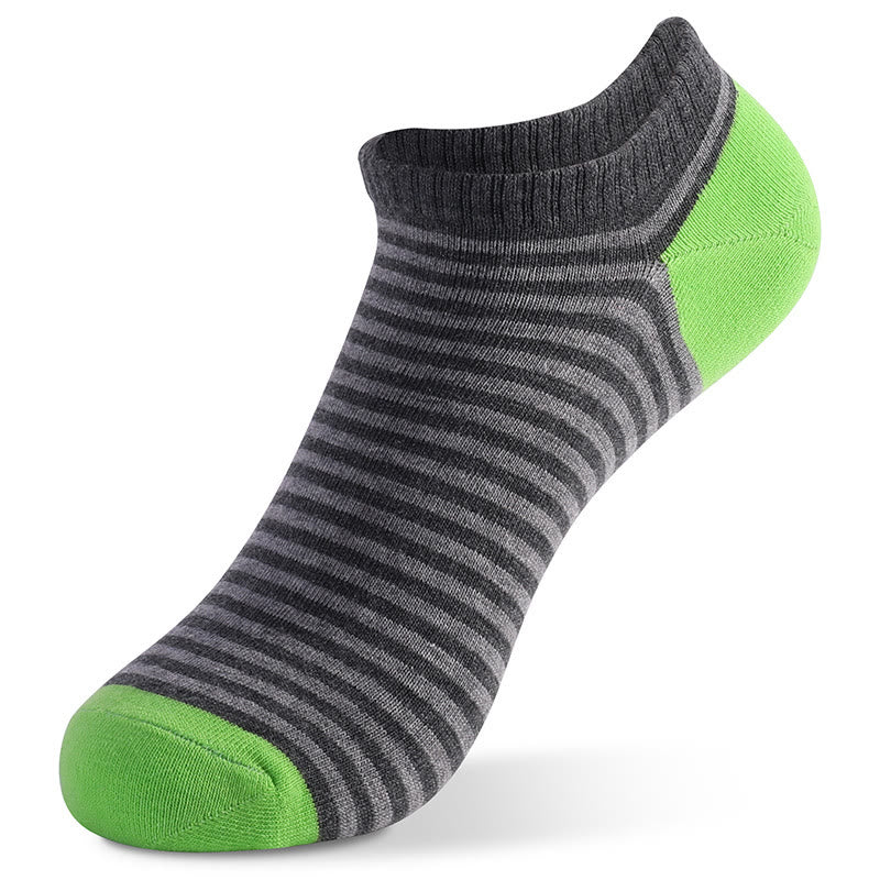 Chaussettes en coton à rayures colorées (5 paires)