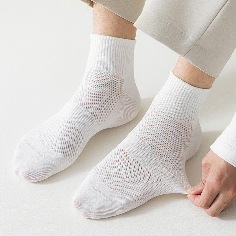Chaussettes mi-mollet en maille sans couture grande taille (5 paires)