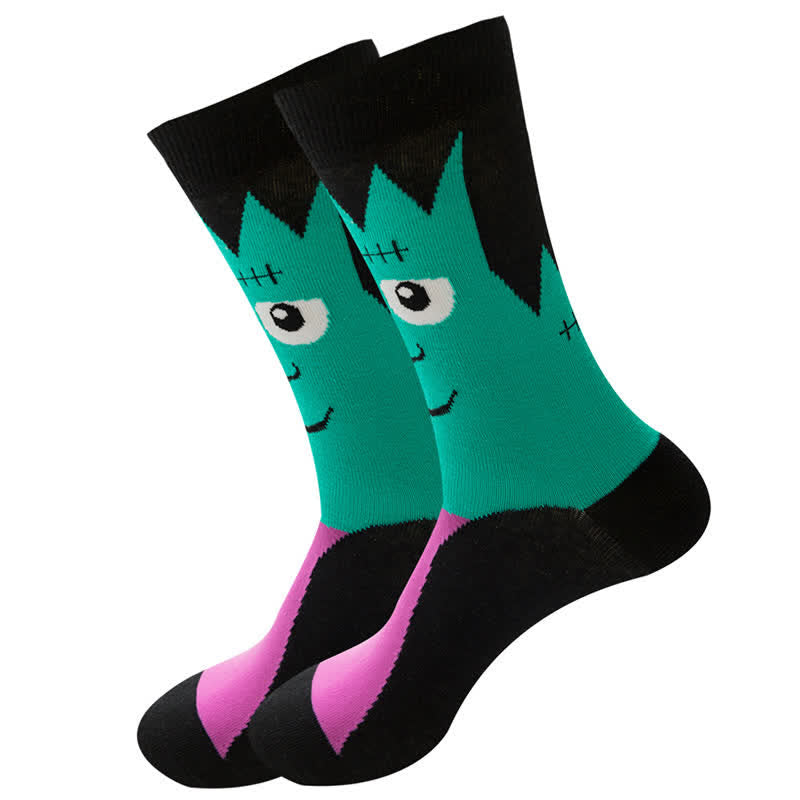 Chaussettes tendance en coton pour Halloween (5 paires) - image 2