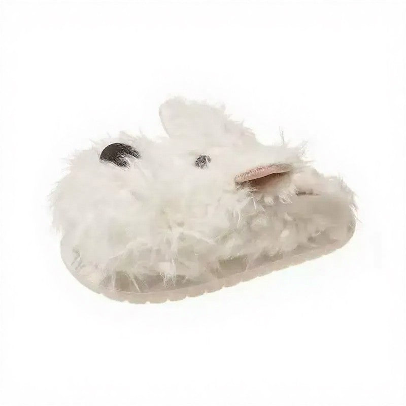 Pantoufles en peluche pour la maison avec chiot confortable - image 6