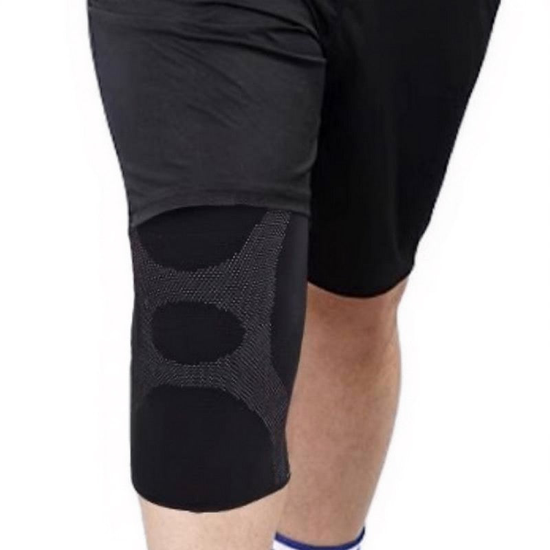 Genouillère de sport grande taille avec soutien thermique et compression - image 2