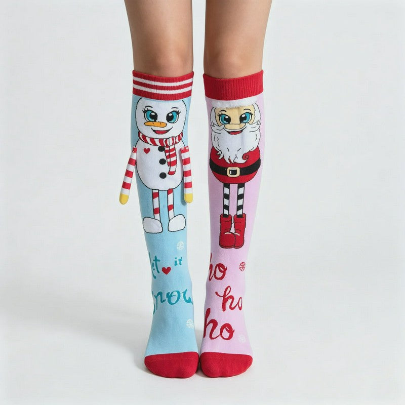 Chaussettes hautes festives à motifs de personnages - image 2