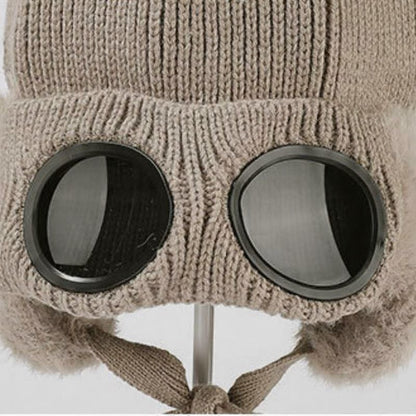 Lunettes de protection en bois de cerf, bonnet aviateur - image 8