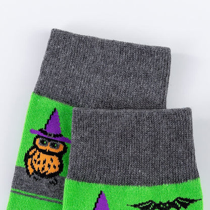 Chaussettes d'intérieur en coton Plusock Halloween (5 paires) - image 9