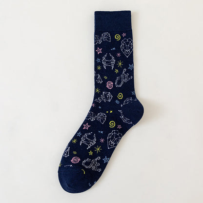 Chaussettes montantes à motif macro (6 paires) - image 4