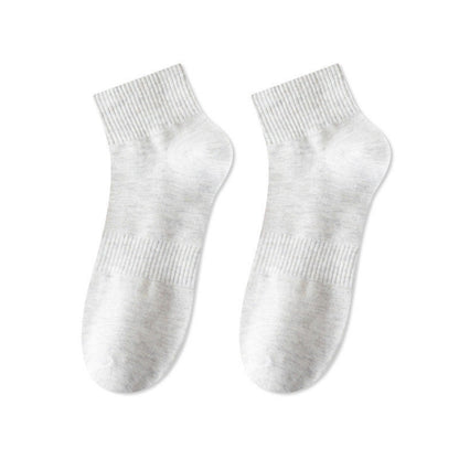 Chaussettes courtes Plusock en coton doux et respirant (7 paires) - Gris clair - EU43-48 (US9.5-13.5) - image 14