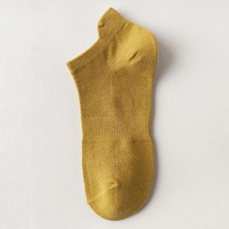 Chaussettes respirantes à oreilles rehaussantes (5 paires) - Jaune foncé - EU44-50 (US10-15) - image 20
