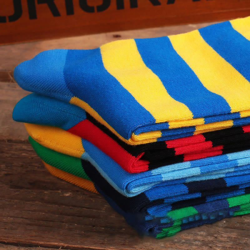 Chaussettes décontractées à motifs amusants (5 paires)