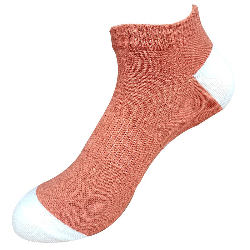Chaussettes Plusock Letter Mesh Ankle Socks (5 paires) - Orange - EU42-48 (US8-13) - image 12