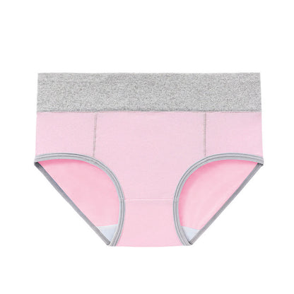 Culotte antibactérienne taille haute en coton grande taille (5 paires)