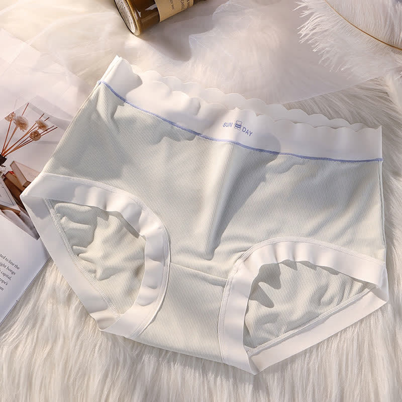 Culotte taille haute à nœud papillon (5 paires) - Vert - 3XL - image 13