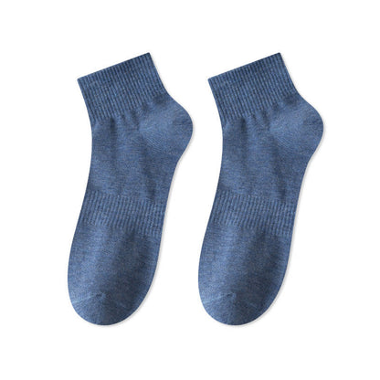 Chaussettes courtes Plusock en coton doux et respirant (7 paires) - Bleu - EU43-48 (US9.5-13.5) - image 12