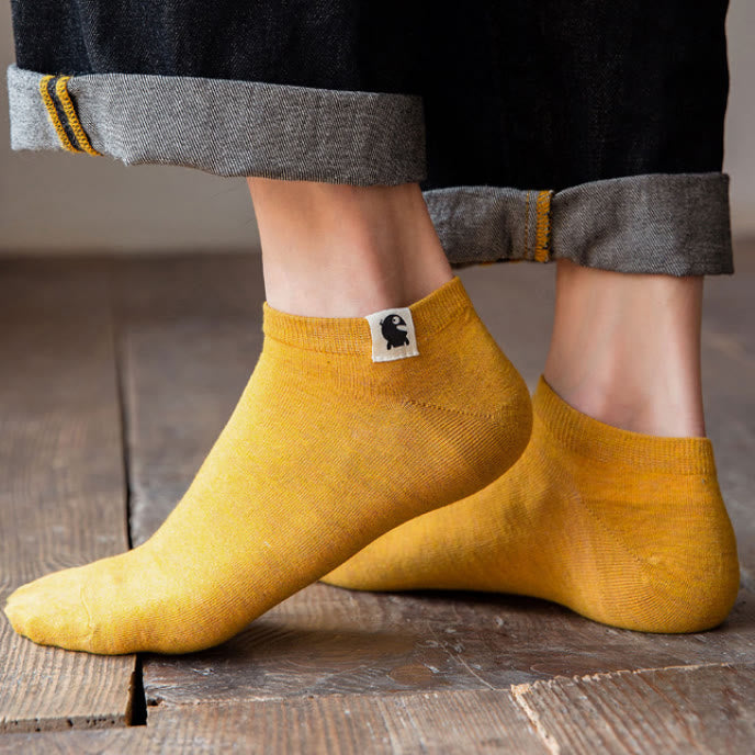 Chaussettes en coton à motifs amusants (3 paires) - image 0