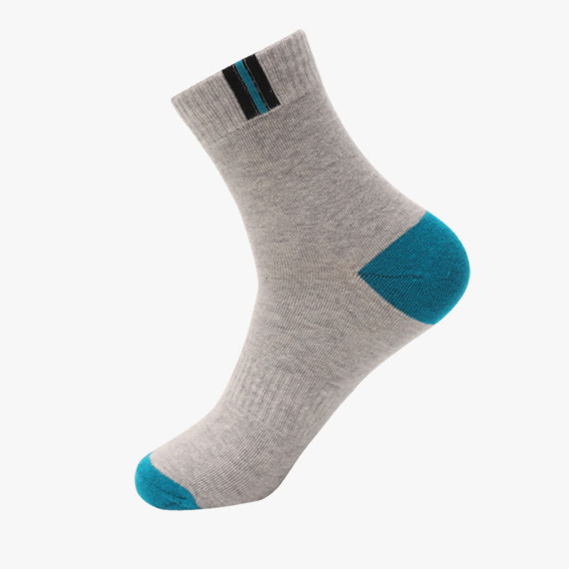 Chaussettes en coton respirant et aéré (3 paires) - 43-48 - Gris et bleu - image 6