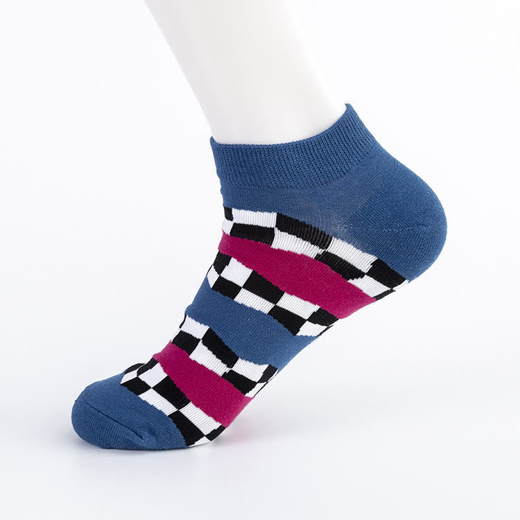 Chaussettes à carreaux (5 paires) - image 2