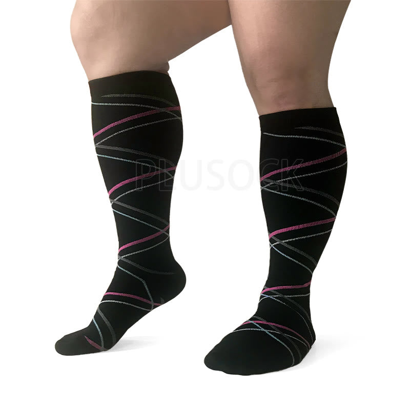 Chaussettes de compression Ribbon grandes tailles 2XL- 7XL (3 paires) - image 4