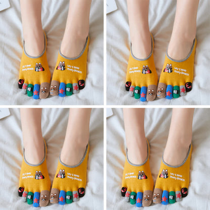 Chaussettes Plusock à motifs amusants (4 paires) - Non-présentation - Jaune - EU40-45 (US7-10) - image 25