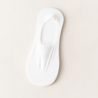 Chaussettes invisibles en soie glacée grande taille (5 paires)