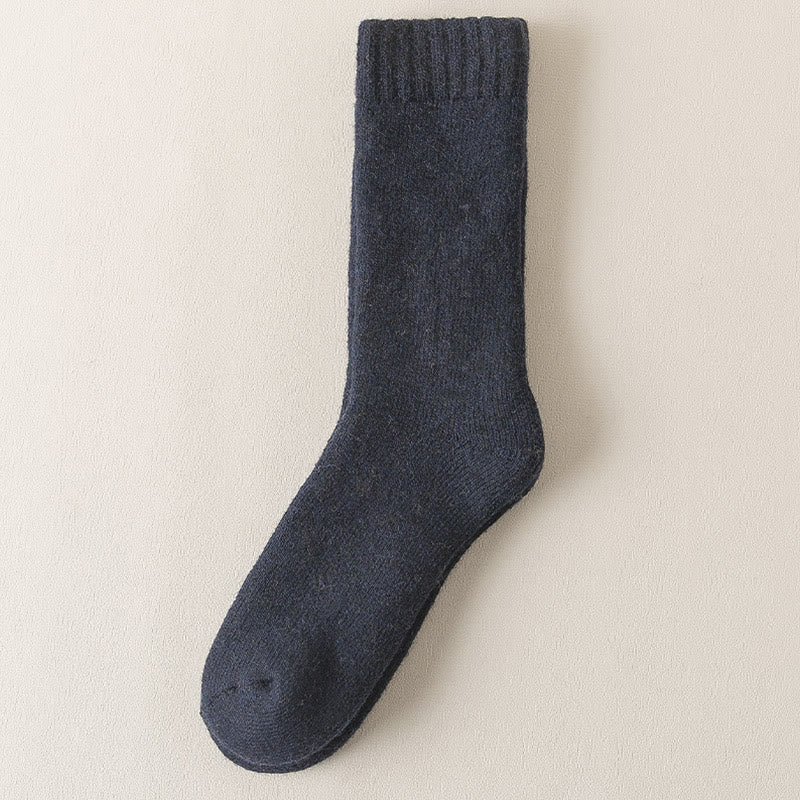 Chaussettes épaisses grandes tailles (5 paires) - Bleu marine - EU38-45 (US5-11) - image 9