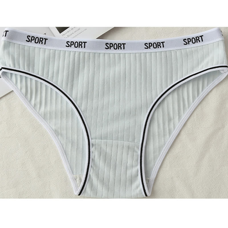 Culotte antibactérienne taille haute en coton grande taille (lot de 4)