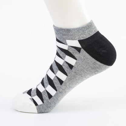 Chaussettes à motifs losanges (5 paires) - image 4
