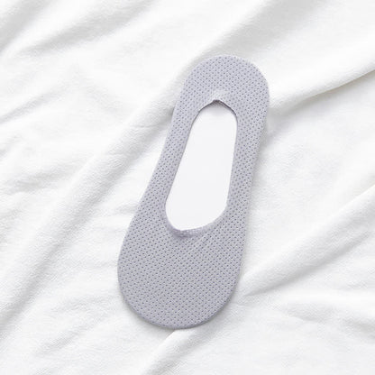 Chaussettes antidérapantes invisibles grande taille (5 paires)