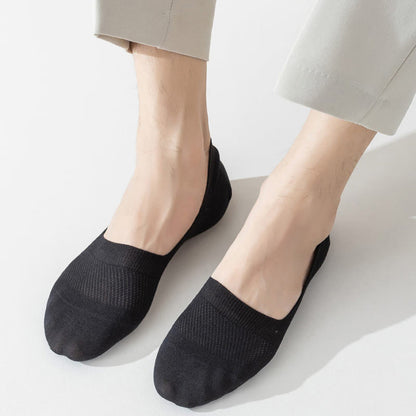 Chaussettes invisibles en maille élastique grande taille (5 paires)