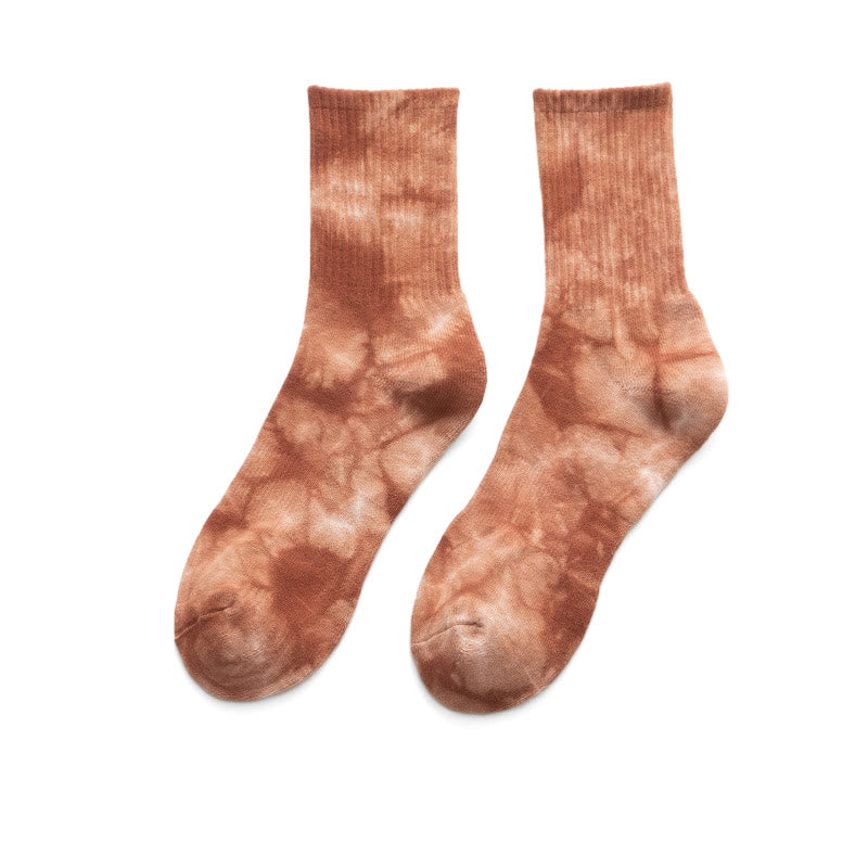 Chaussettes courtes colorées tie-dye Plusock (4 paires) - image 14