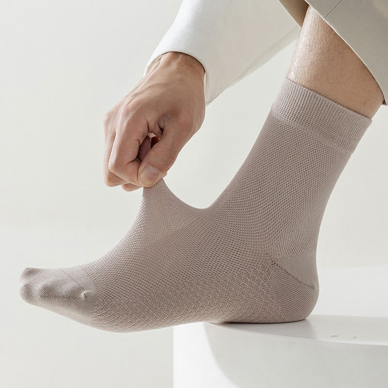 Chaussettes en maille de coton (5 paires) - image 3
